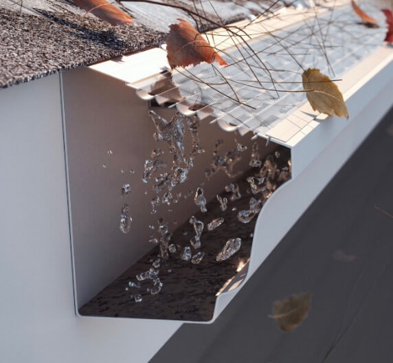 Gutter Guard Blocking Debris